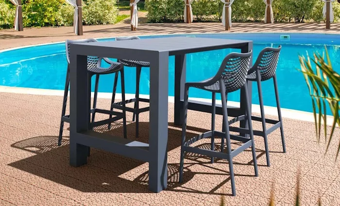 Plastic Furniture by Pool