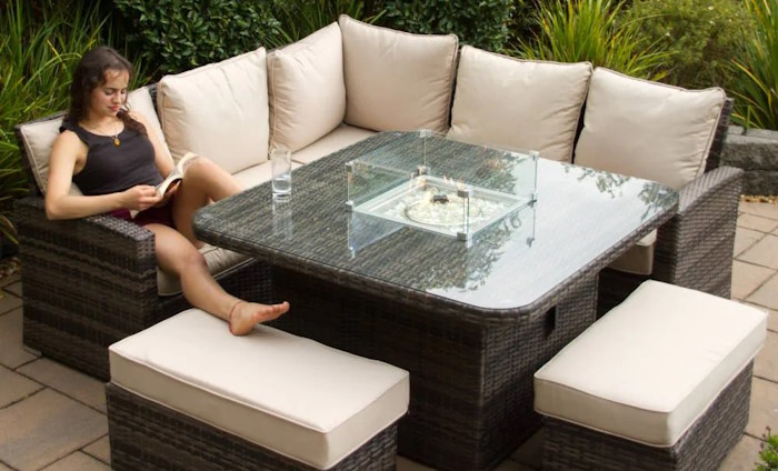 Fire Pit Corner Set