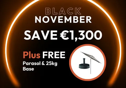 Black Friday November Deals Free Parasol and Base