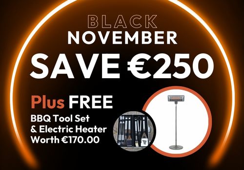 Free Electric Heater and BBQ Tool Set with Gas BBQ Black Friday Sale