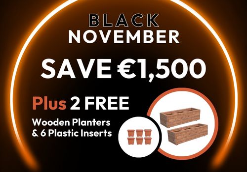 Huge Savings on Greenhouses and Free Wooden Planters