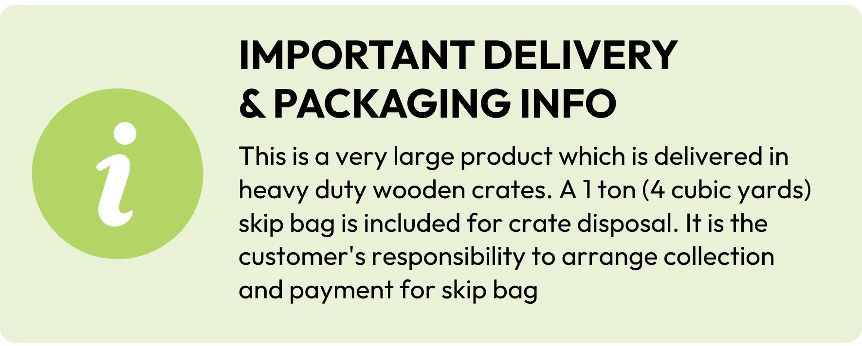 Skip Bag for Disposal of Waste Material